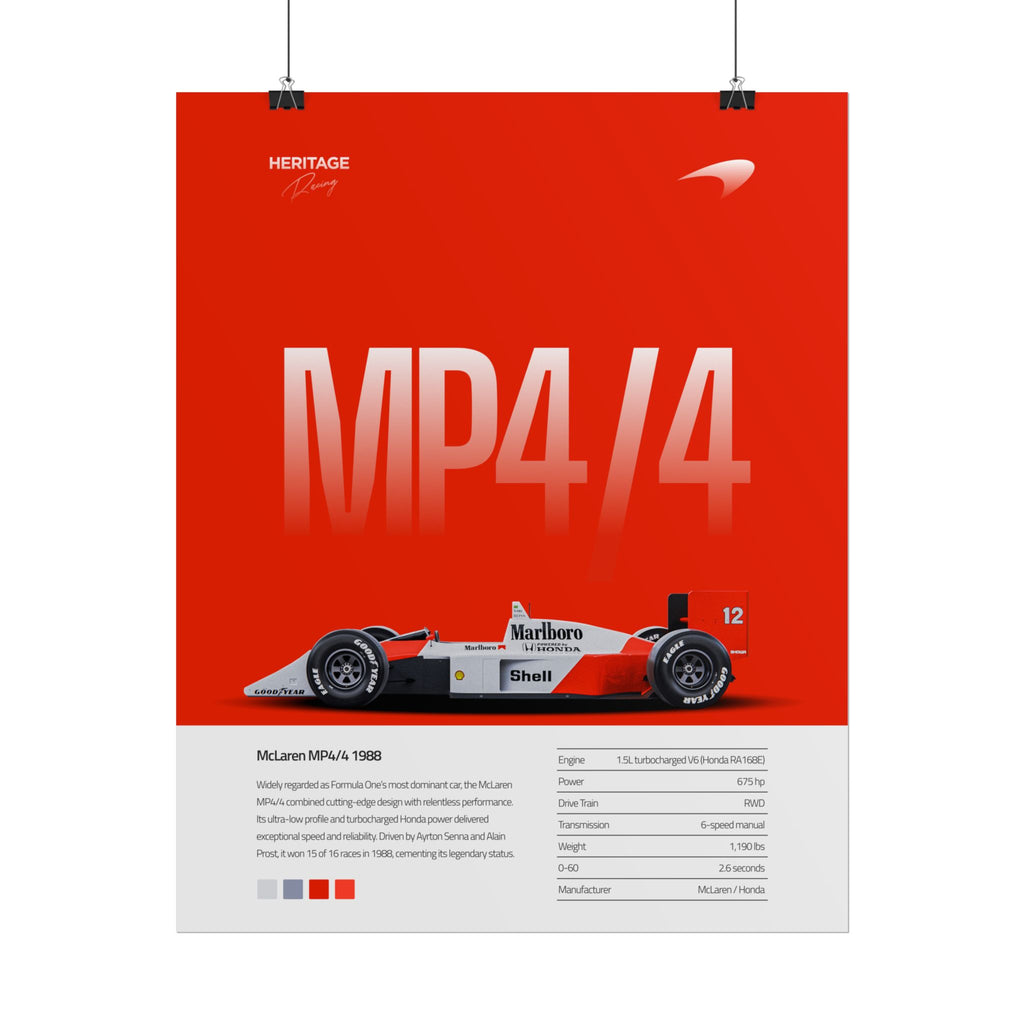 The MP4/4 - Red