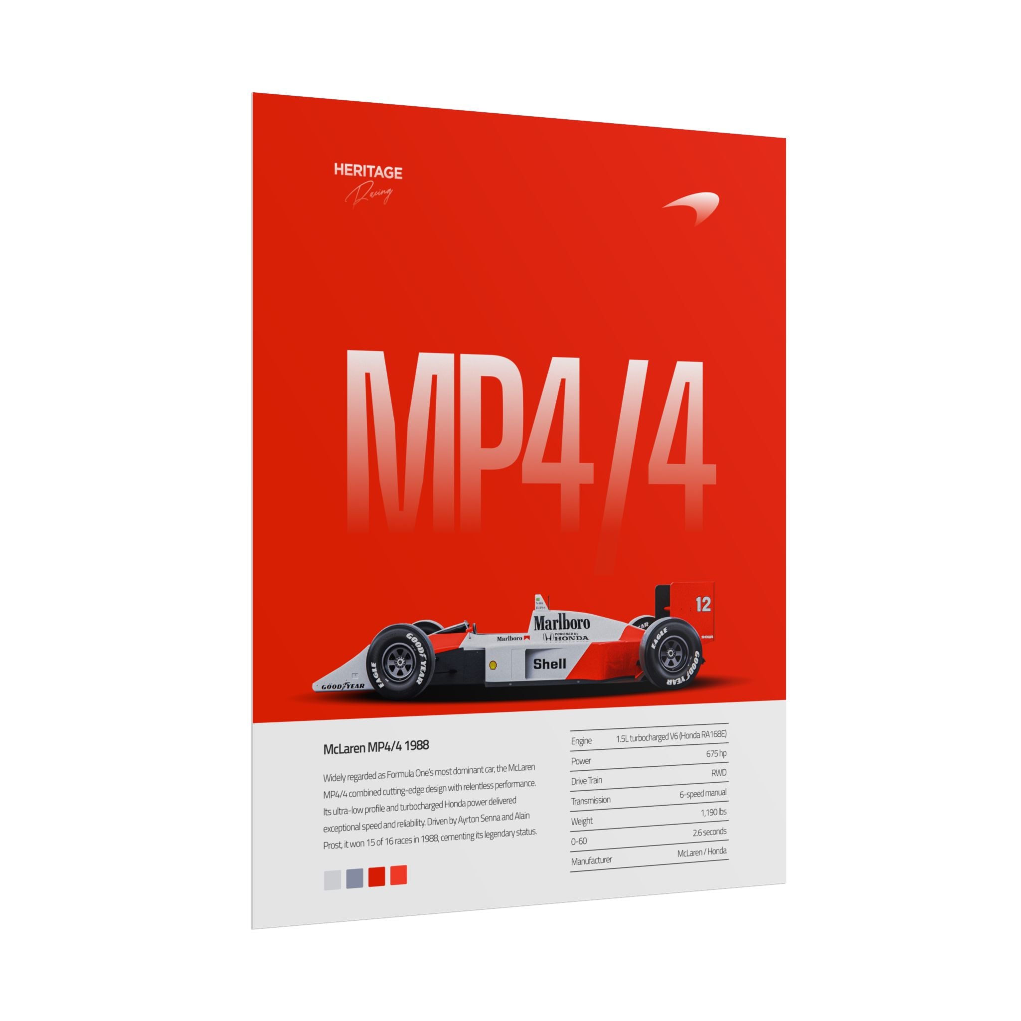 The MP4/4 - Red